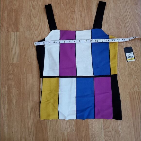 NEW! Rachel Roy Massima Multicolor Block Tank size Medium - Picture 10 of 14